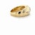 1940s 1940s Retro 2.44 Carat Three Stone Old European Cut Diamond Gypsy Set Ring, Size 7 For Sale - Image 5 of 7