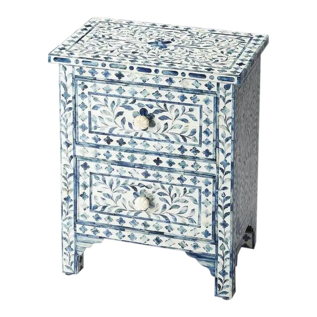 Contemporary Distressed Accent Chest of Drawers For Sale