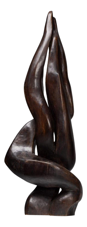 Guy Burais, Organic Abstract Sculpture, 1970s, Wood