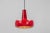 Red Glass Pendant Light attributed to Peill Putzler, Germany, 1970s For Sale - Image 6 of 13