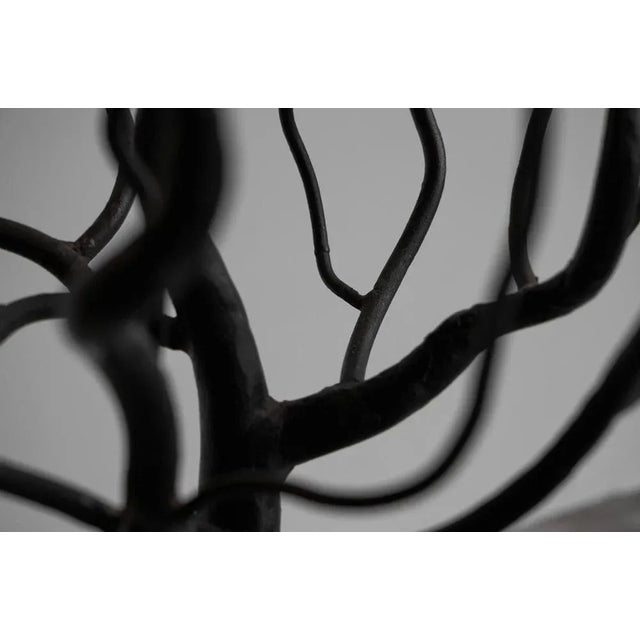 Large Tree Shaped Candleholder in Hand Forged Steel, 1960s For Sale - Image 4 of 12
