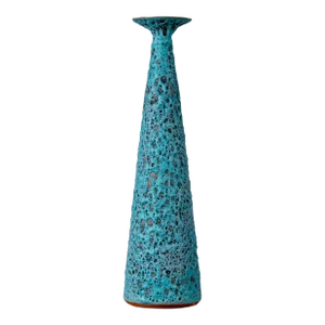 Josh Herman Trumpet Vase Blue Turquoise #1 Circa 2011