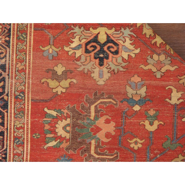 Antique Persian Serapi Carpet, 9'2" X 13'3", For Sale - Image 13 of 13