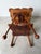 Antique Arts & Crafts Style Two-Tier Oak Accent Table With Scalloped Top Barley Twist Legs and Ball Feet For Sale - Image 12 of 12
