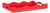 Spangle Scalloped Tray Red For Sale