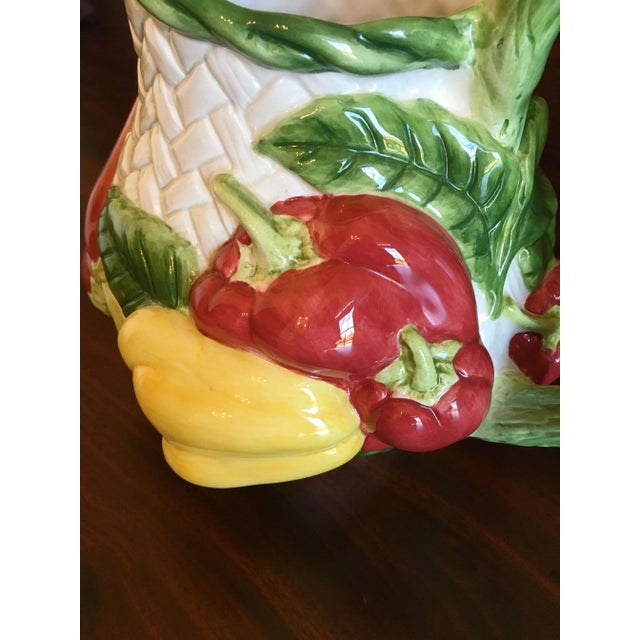 Mid 20th Century Fitz and Floyd Vegetable Motif Pitcher For Sale - Image 10 of 12