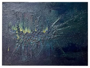 Erwin Mackowiak, Abstract Composition, Oil on Panel, 1960s