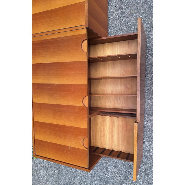 Chest in Shaded National Walnut, 1980s For Sale - Image 6 of 9