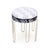 Mid-Century Modern Italian Mid 20th Century Chrome Hairpin Stools in Milton Textiles - A Pair For Sale - Image 3 of 5