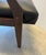 Mid-20th Century Armchair Black, Button-Tufted, Faux Leather W/ Wooden Legs & Arms - Vintage Charm! For Sale - Image 10 of 15