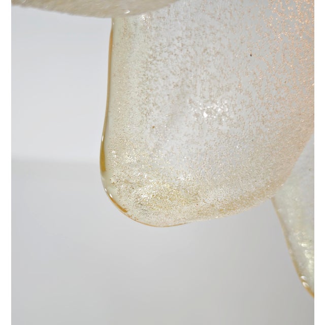 Mid-Century Modern Murano Glass and Brass Pendant Lamp, Italy, 1960s For Sale - Image 6 of 18