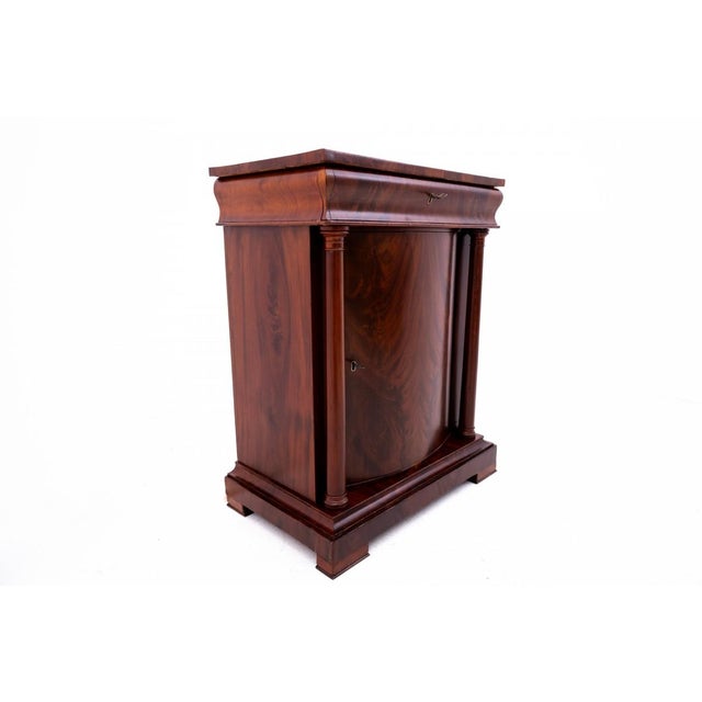 Brown Antique Biedermeier Chest of Drawers, 1880s For Sale - Image 8 of 10