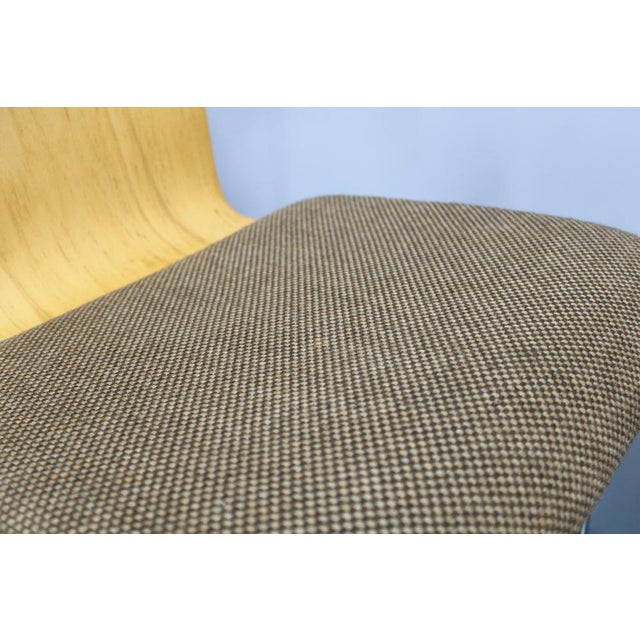 Plywood Chairs with Fabric Upholstery, Germany, 1970s, Set of 4 For Sale - Image 13 of 18