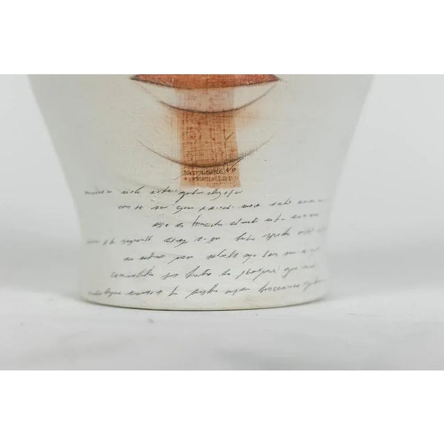 Vase in Painted Terracotta For Sale - Image 4 of 8