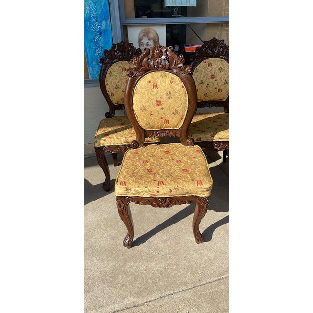 These 8 vintage accent chairs from the house somebody we helped move. We are a Thift shop called Infinity Thrift but...