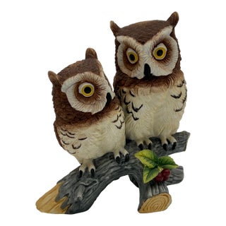 Vintage Owls on a Branch For Sale