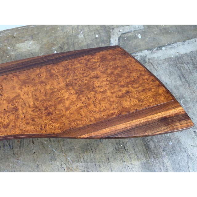 1950s George Nakashima Coffee Table for Widdicomb "Origins" - Sundra Model 200-84 For Sale - Image 10 of 12