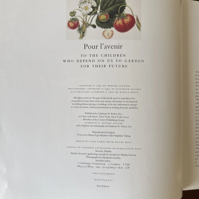 Farmhouse 1991 Martha Stewart Gardening Book For Sale - Image 3 of 12