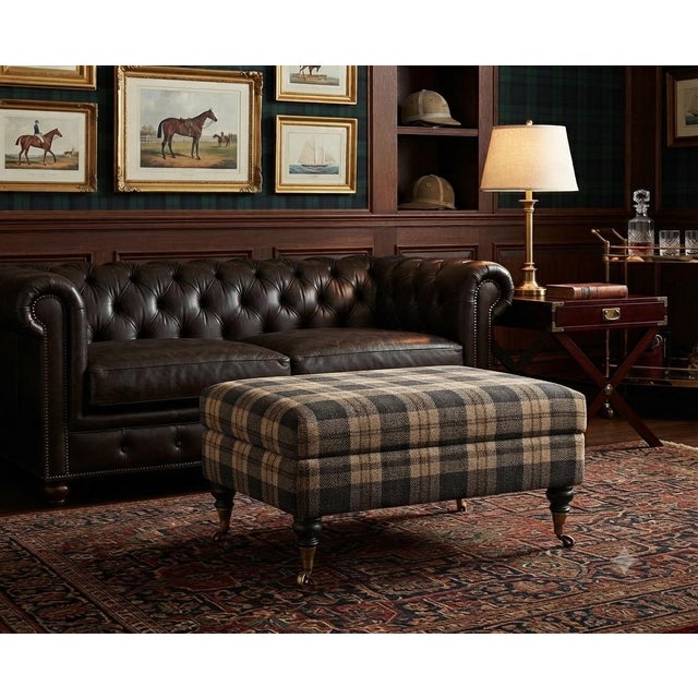 Ralph Lauren Ralph Lauren Style Woven Tartan Plaid Fabric – 58” Wide × 1.75 Yards – Heritage Upholstery Textile - See Inspiration Photos! For Sale - Image 4 of 7