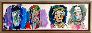 Pinchas Litvinovsky, Large Oil Painting Israeli Pinchas Litvinovsky Jerusalem Israel Bezalel School