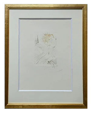 Salvador Dali, The Betrothed of the King of Algarve, Original Color Etching, 1972