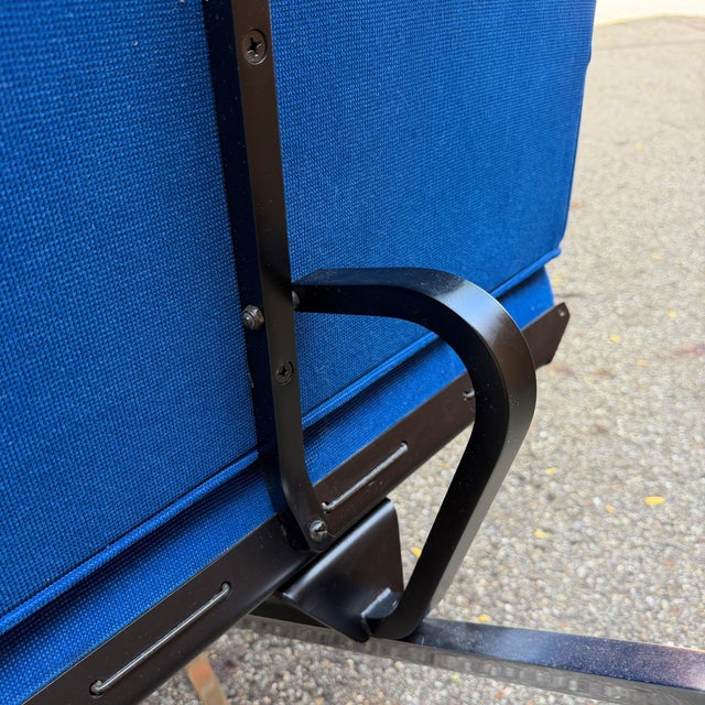 Mid-Century Modern Herman Miller Eames Compact Sofa in Cobalt Blue, 2006 For Sale - Image 3 of 12