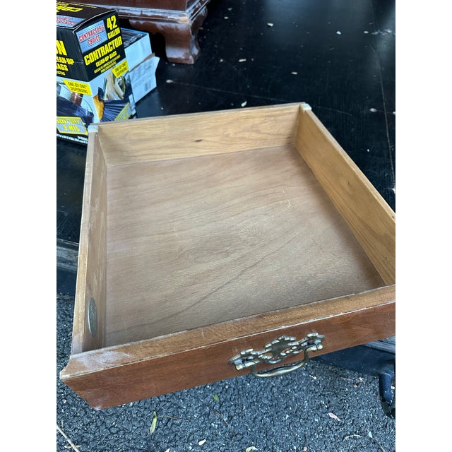 Vintage Baker Furniture Chest on Chest Highboy Dresser Brass 7 Drawer For Sale In New York - Image 6 of 12