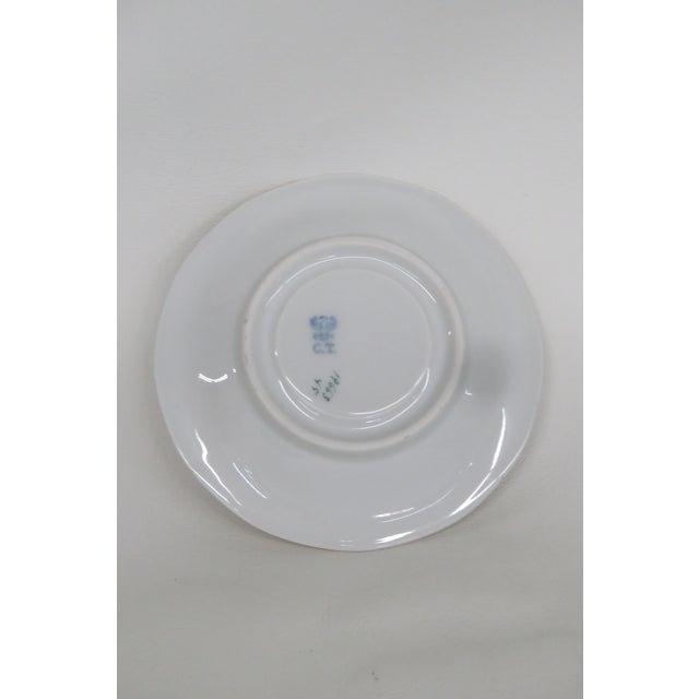 Ceramic Carl Tielsch C T Germany Bone China Leaf Teacup and Saucer 4511b For Sale - Image 7 of 16