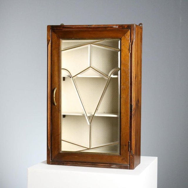 Wall Display Cabinet in Fir Wood For Sale - Image 9 of 9