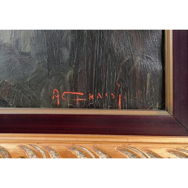 Alfonso Grassi, Elderly Readers, Mid-1900s, Oil Painting on Canvas, Framed For Sale - Image 6 of 16