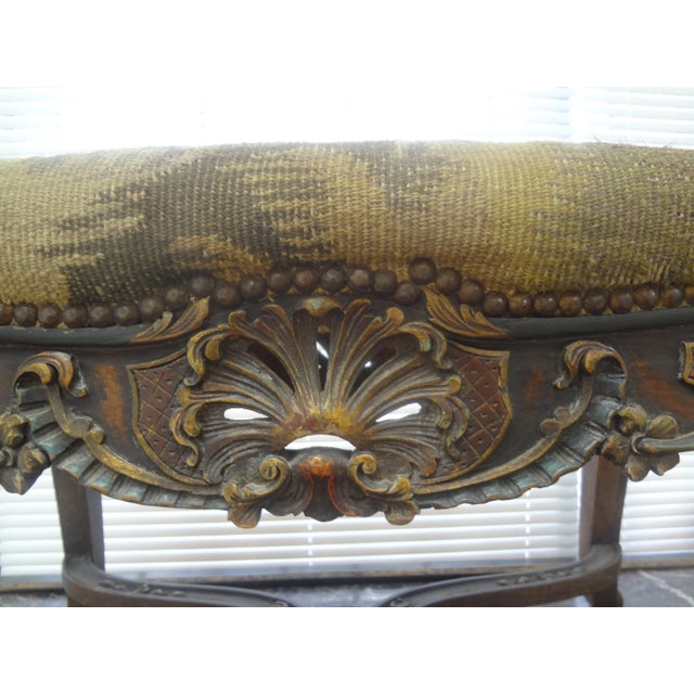 19th Century French Louis XIV Style Bench For Sale - Image 9 of 12