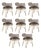 Austin Dining Chairs by Porus Studio, Set of 8 For Sale