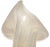 Mid 20th Century Murano Seguso Vintage 1950s Gold Flecks Opalescent White Italian Art Glass Cornucopia Sculptural Vase For Sale - Image 5 of 7