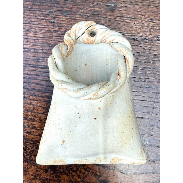 Tracy Signed Ceramic Wall Pocket For Sale - Image 10 of 17
