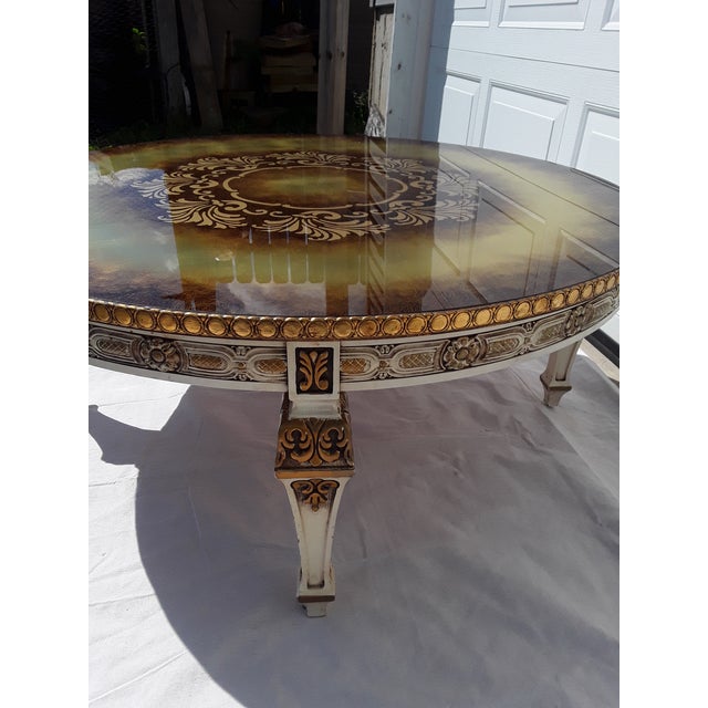 Make a statement in your living room with this sumptuous, one-of-a-kind, very rare find, very heavy 19th Century, round...