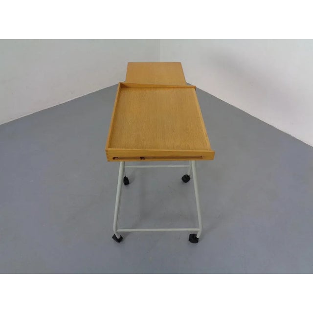 Brown Danish Extendable Architect Table, 1960s For Sale - Image 8 of 18