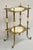 Antique French Victorian Bronze 2 Tier Onyx Stone Plant Stand Accent Side Table For Sale - Image 11 of 15