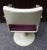 Desk Chair with Purple & White Plastic on Tulip Base, 1970s For Sale - Image 6 of 14