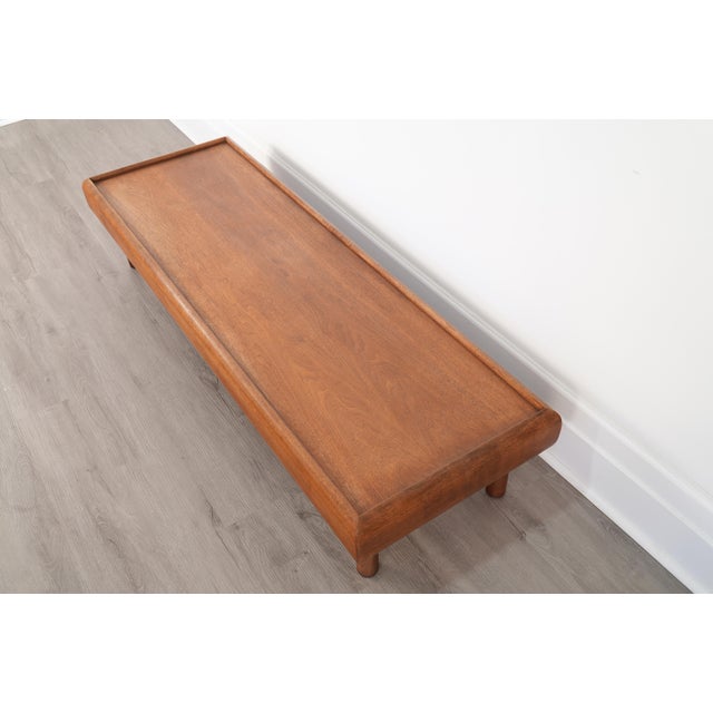 Mid-Century Modern Adrian Pearsall for Craft Associates Model 2185-Tw Solid Walnut Coffee Table For Sale - Image 3 of 9