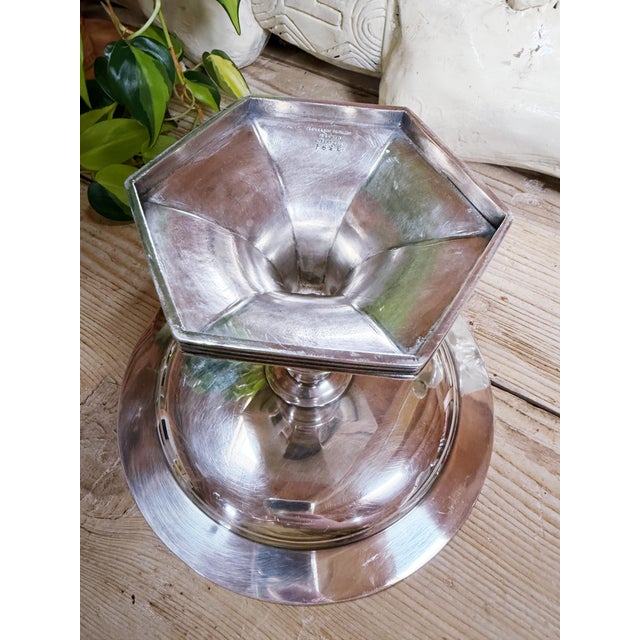 Late 19th Century Antique Tiffany & Co Silver Plated Dessert Stand For Sale - Image 5 of 6