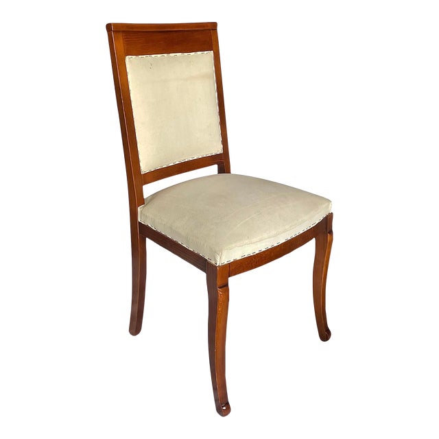 Early 20th Century Neoclassical Fruitwood Side Chair For Sale