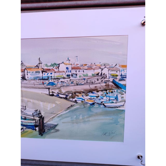 Michel Roubille, L'Ile d'Yeu, 1996, Watercolor For Sale - Image 3 of 6