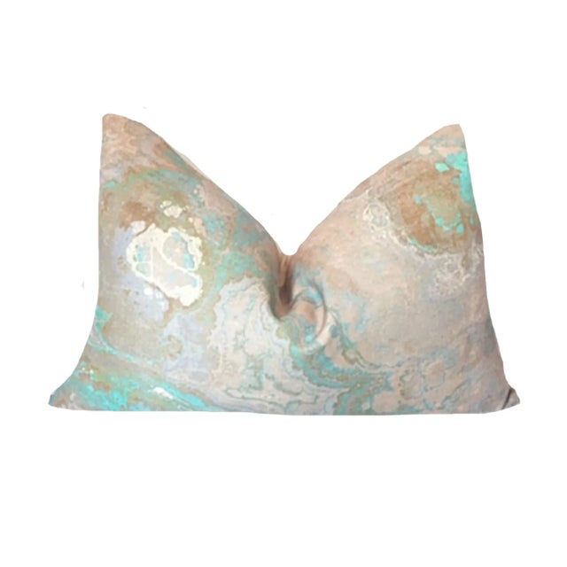 Nicolette Mayer Collection Custom Nicolette Mayer Agate Pillow - Clay For Sale - Image 4 of 4