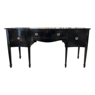 72" Finished 1 Drawer 2 Door Vintage Buffet For Sale