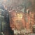 Wood Vintage Oil Painting on Canvas "City Motif at Dusk" Signed Framed For Sale - Image 7 of 12