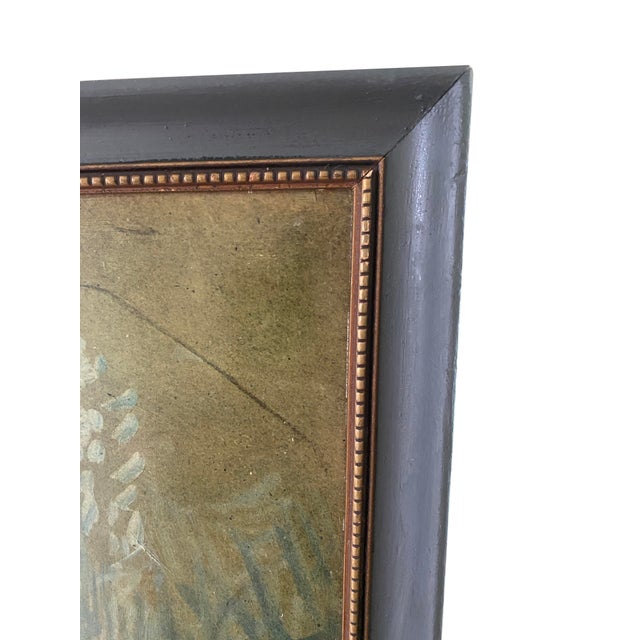 Mid-Century Oil Painting Inspired by "The Clowness Cha-U-Kao", Unesco TravelIng Print Exhibition For Sale In Phoenix - Image 6 of 9