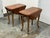 Late 20th Century Queen Anne Style Drop-Leaf Side Tables, Pair For Sale - Image 5 of 12