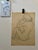 Paper 1950s Henry Emil Salloch Original Watercolor on Paper Seated Female Nude Figure. For Sale - Image 7 of 7