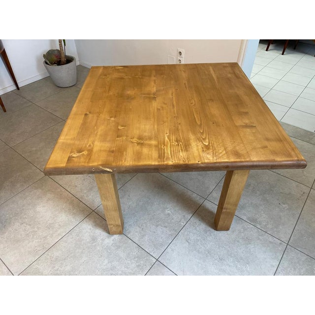 Brown Farm Table in Wood For Sale - Image 8 of 9
