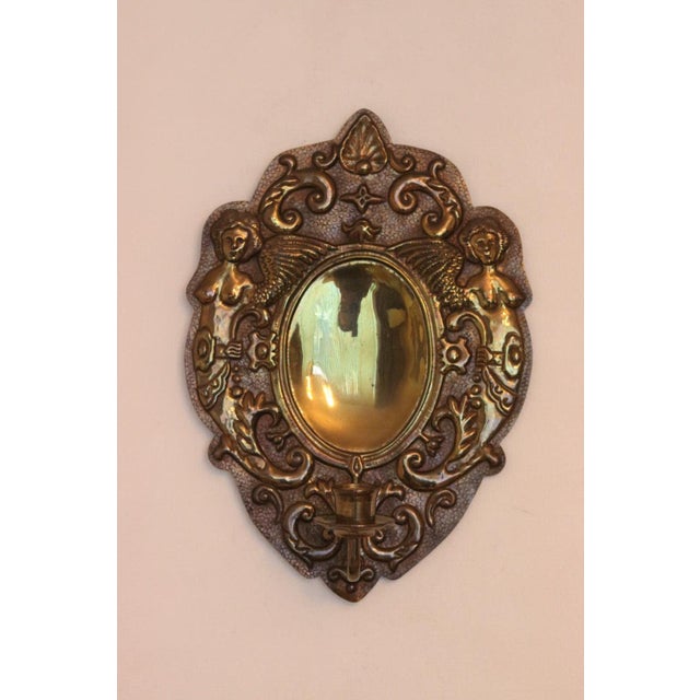 Large Mid-Century Modern Swedish Brass Sconce For Sale - Image 4 of 13